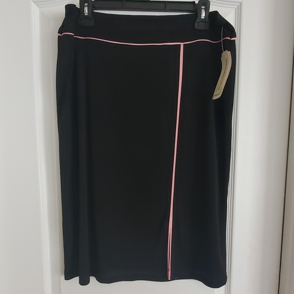 Black peekaboo skirt